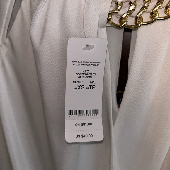 NWT! Two Bebe Chain Keyhole Bodysuits - Picture 14 of 16